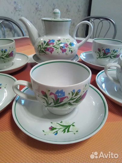 Сервиз чайный СССР / Вербилки на 4 персоны