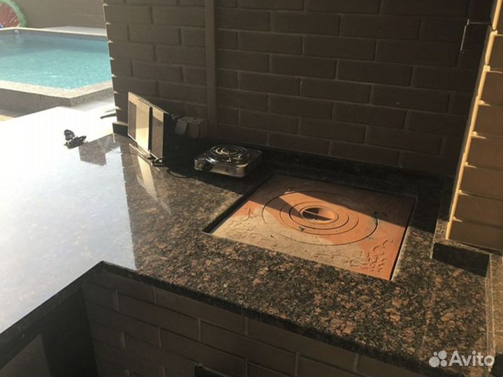 Столешница для барбекю из гранита