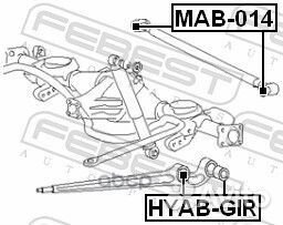 Hyab-GIR сайлентблок заднего рычага Hyundai Ga