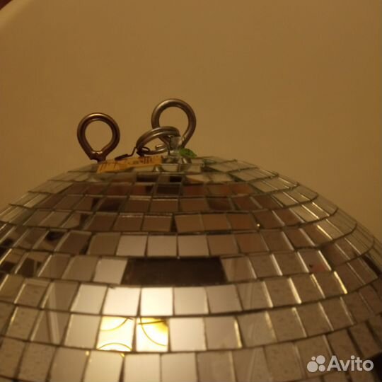 Диско шар D-30cm зеркальный с приводом