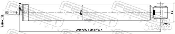 Амортизатор задний gas.twin tube 25110005R Febest