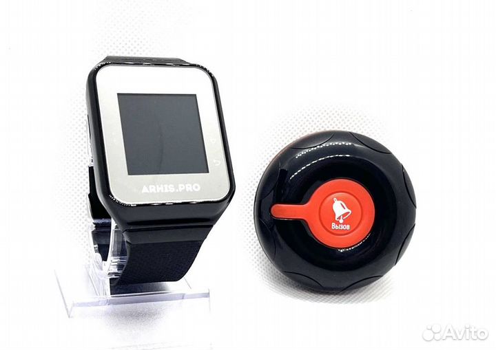 Кнопка вызова официанта персонала Классик и часы