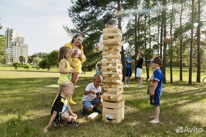 Гигантская дженга на праздник корпоратив аренда