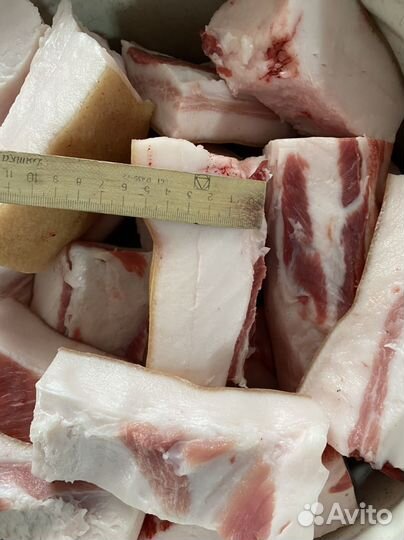 Домашнее свежее сало, соленое, копченое