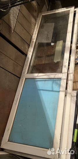 Оконный блок с дверью