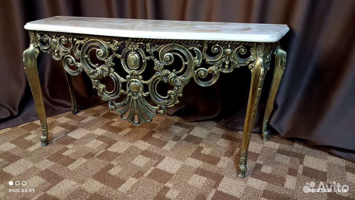 Консоль бронза + натуральный Оникс (Иран)