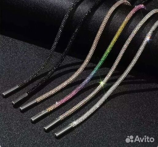 Шнурки со стразами