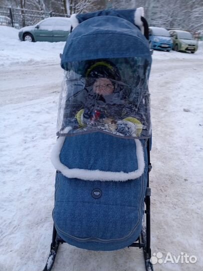 Детские санки коляска