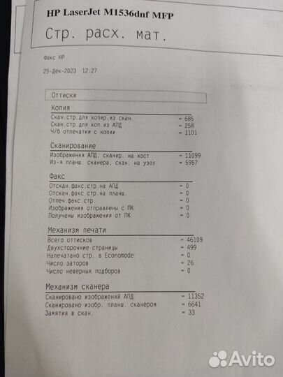 HP LaserJet Pro M1536dnf mfp