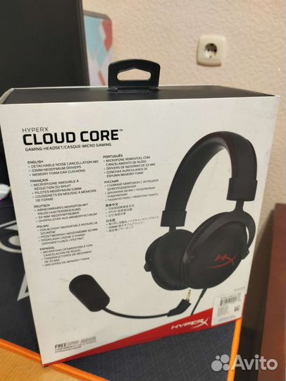Игровые наушники с микрофоном HyperX cloud core