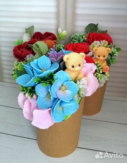 Мыло ручной работы букеты