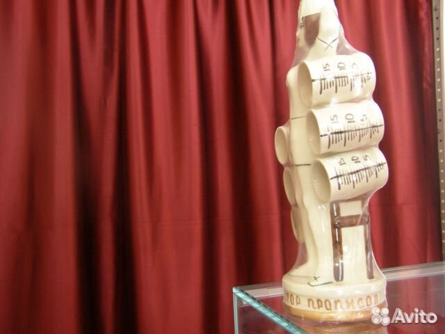 Штоф медсестра с 6-ю мензурками