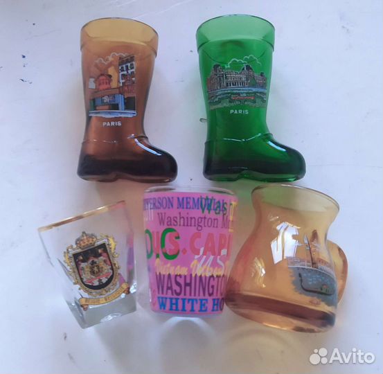 Рюмки с видами городов