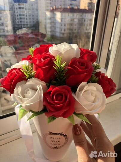 Мыльные розы. Букет из мыльных роз. Подарок