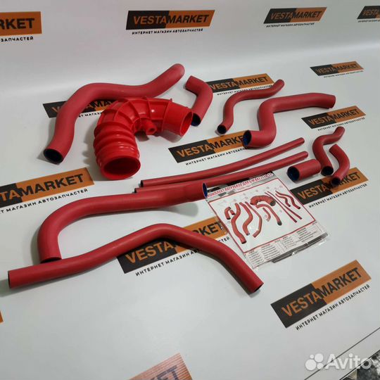 Комплект патрубков двигателя 2110-12 8 кл