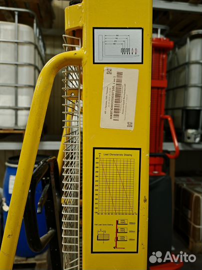 Штабелер ручной гидравлический 1t 3m