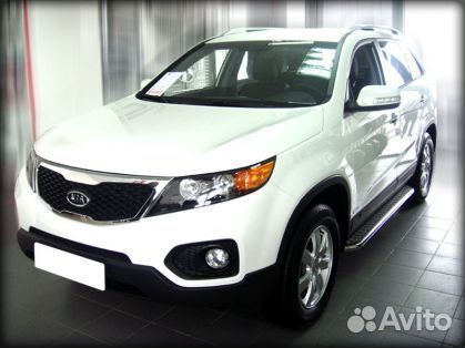 Пороги с листом d-43 Kia Sorento 2009-2012 г.в