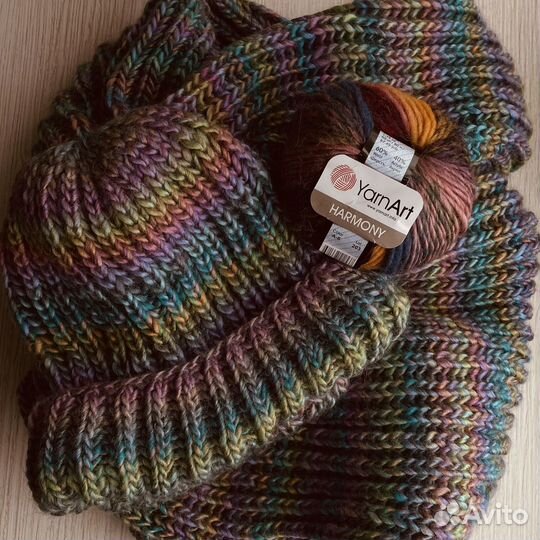 Комплект шапка и снуд