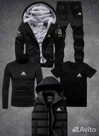 Спортивный костюм тёплый 5в1 adidas