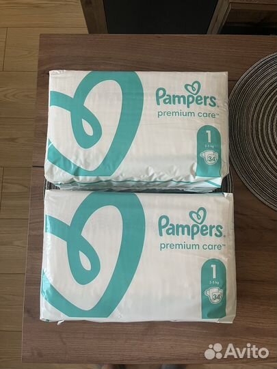 Подгузники памперс 1 размер