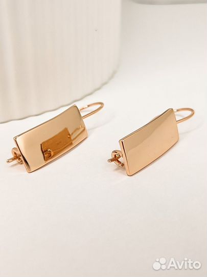 Серьги классические