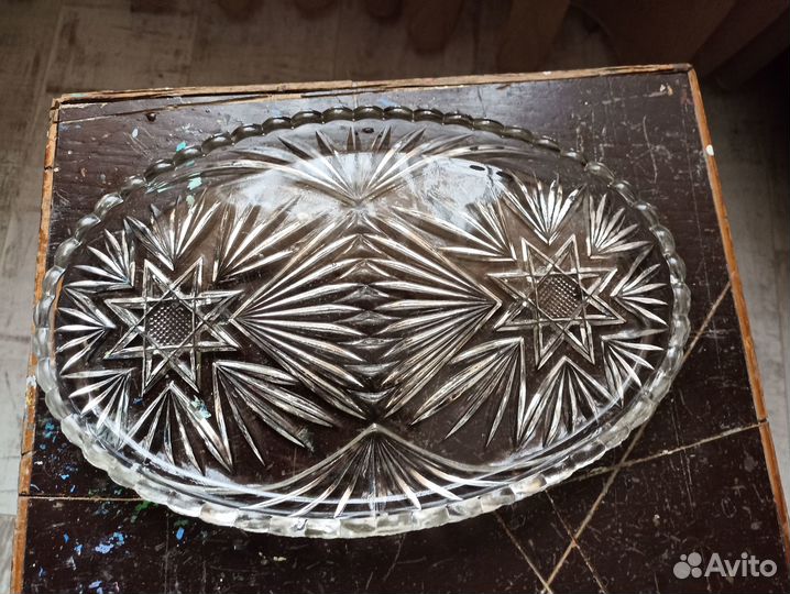 Салатница хрустальная СССР