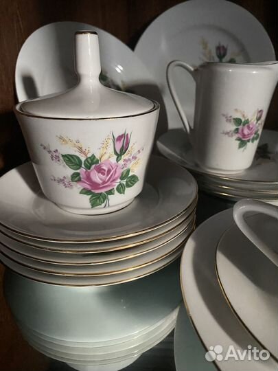 Предметы чайного сервиза гдр Kahla Konitz.1964 г