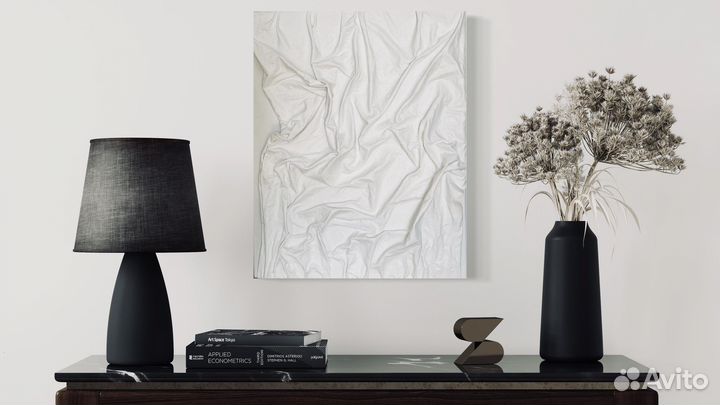 Интерьерная картина из ткани ручной работы