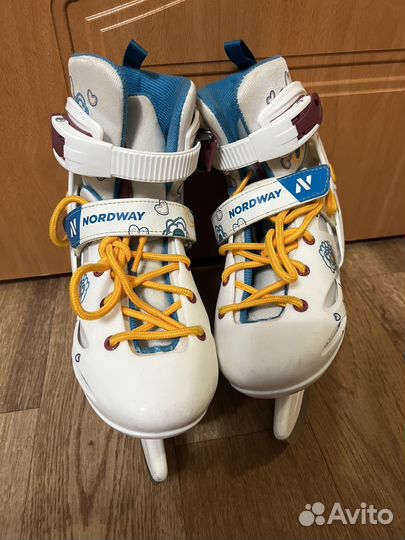 Коньки детские раздвижные 30-33