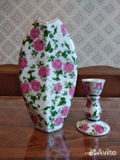 Комплекты Вазочка и подсвечник разные