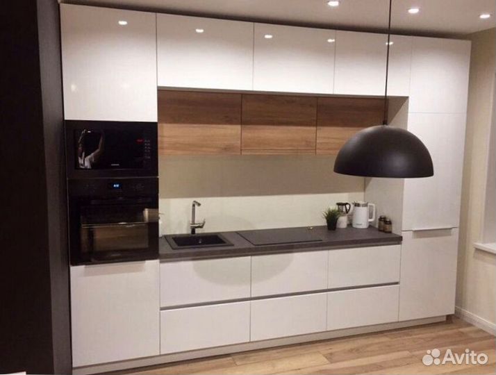 Прямой кухонный гарнитур AGT фасады