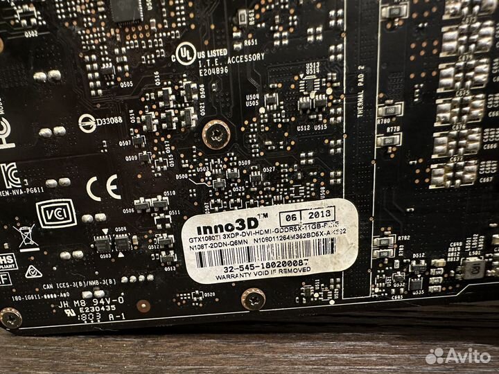 Видеокарта GTX 1080 Ti 11gb