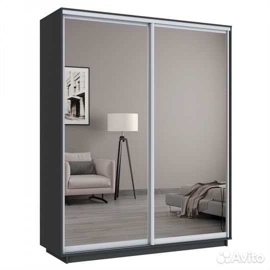 Шкаф-купе Версаль 180-240-45 диамант, зеркальный