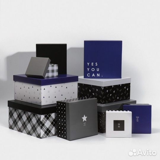 Набор коробок 10 в 1, упаковка подарочная, 'Универ