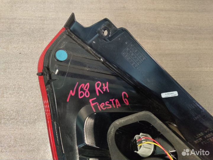 Фонарь правый №68 Ford Fiesta 6 2010