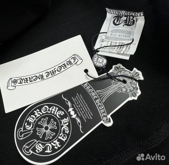 Черный зип худи Chrome Hearts