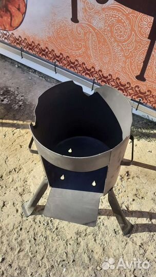 Печь+казан 4литра узбекский