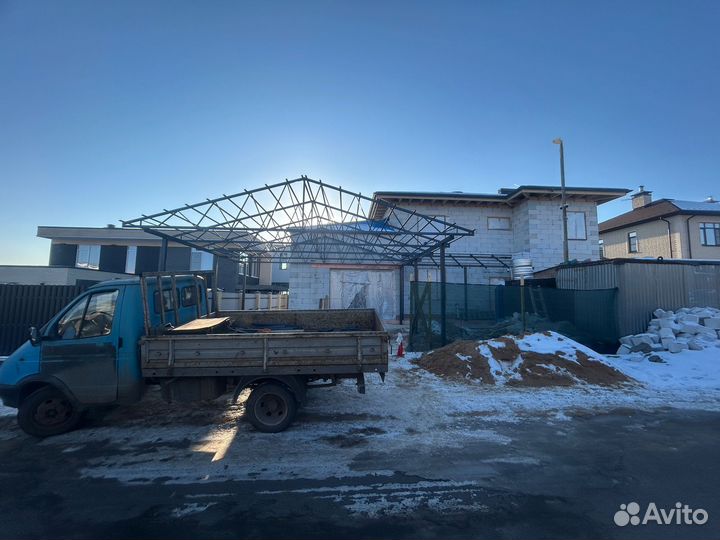 Навесы для автомобиля под ключ