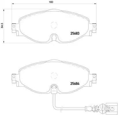 Колодки тормозные дисковые перед