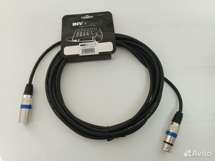 Микрофонный кабель invotone ACM 1105 BK