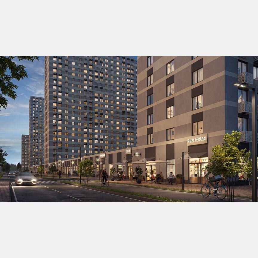 2-к. квартира, 47,5 м², 23/23 эт.