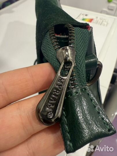 Сумка кожаная замшевая