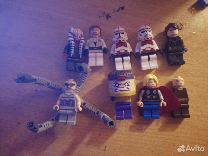 Lego Star Wars минифигурки и marvel