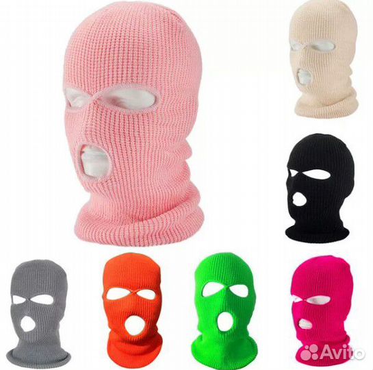 Балаклава с тремя отверстиями