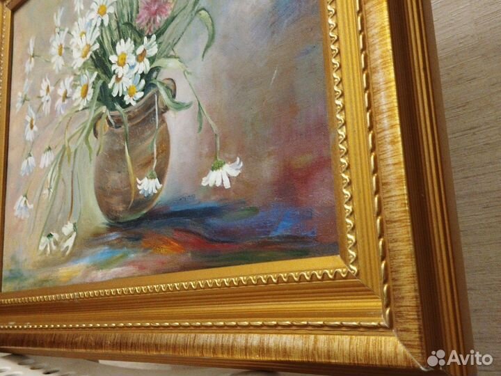 Картина маслом цветы