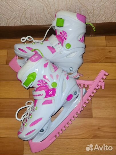 Коньки детские Nordway Julia раздвижные 34-37