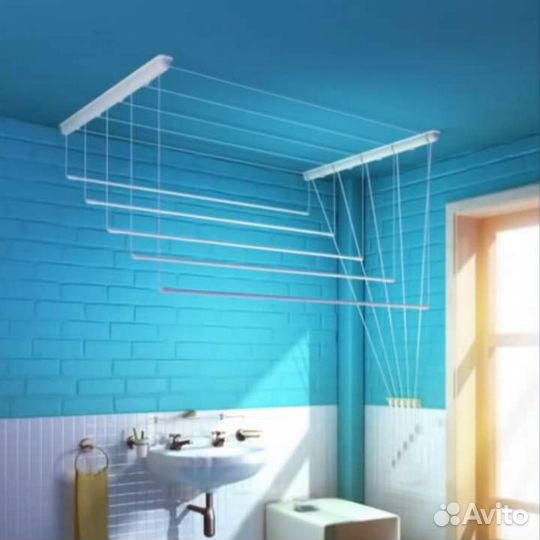 Сушилка напольная потолочная полка вешалка белье