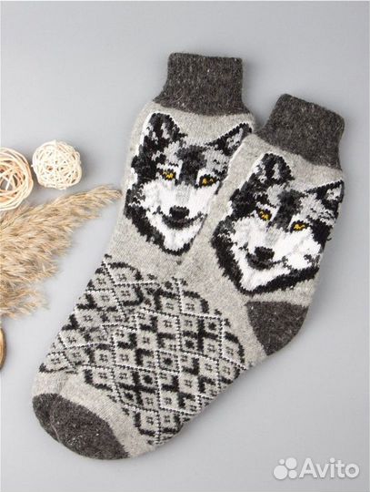 Носки шерстяные из овечьей шерсти
