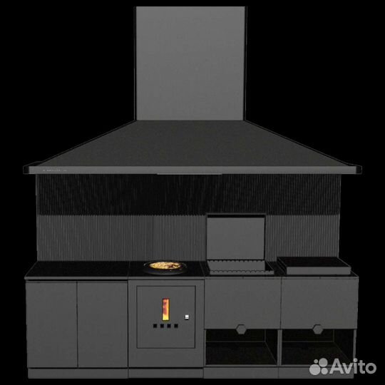 Мангальная зона барбекю