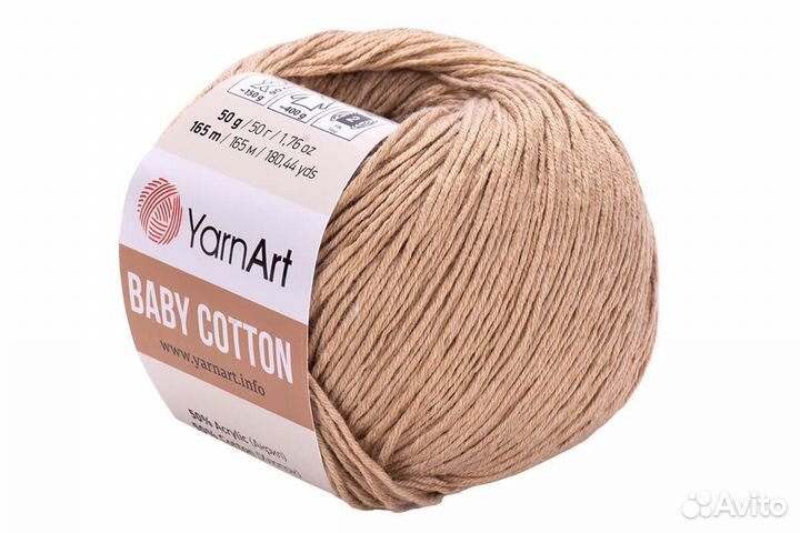 Пряжа YarnArt Baby Cotton (Ярнарт Беби Коттон)